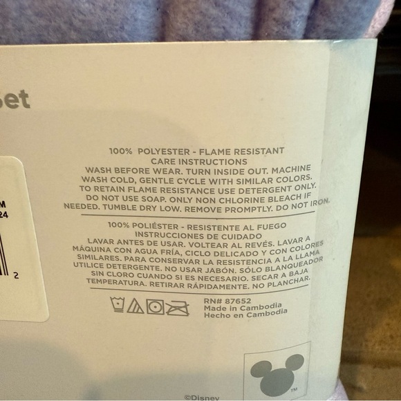 NWT Disney Stitch Pink and Purple Pajama Set size XS 4/5 - Picture 4 of 5